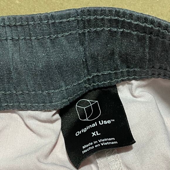 Original Use Board Shorts Mens X-Large Unlined Elastic Waist Pink Gray - Picture 5 of 7